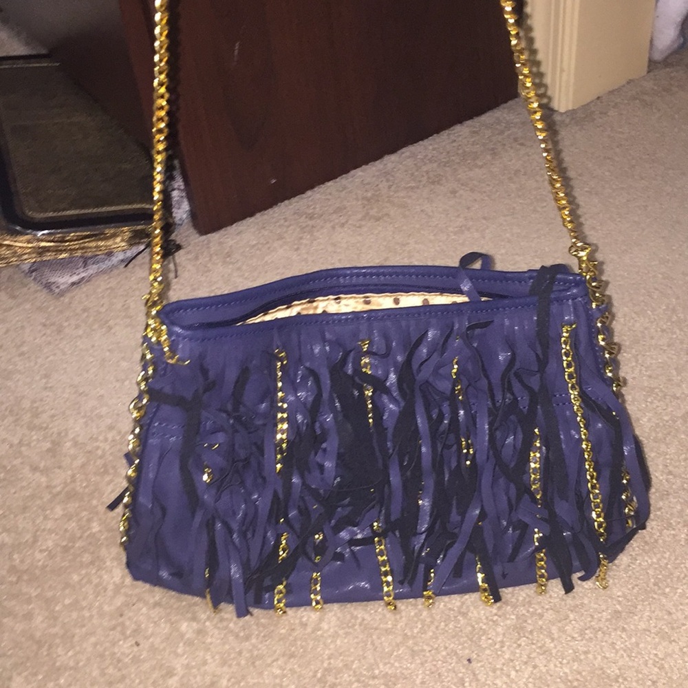 navy melli bianco leather purse